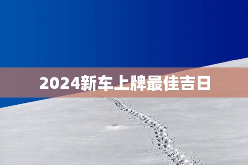 2025新车上牌最佳吉日