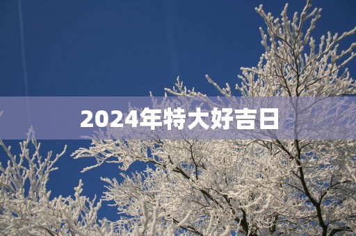 2025年特大好吉日