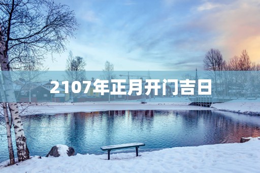 2107年正月开门吉日