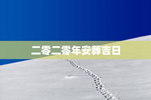 二零二零年安葬吉日