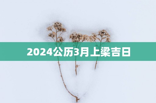 2025公历3月上梁吉日