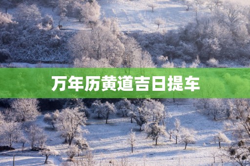 万年历黄道吉日提车