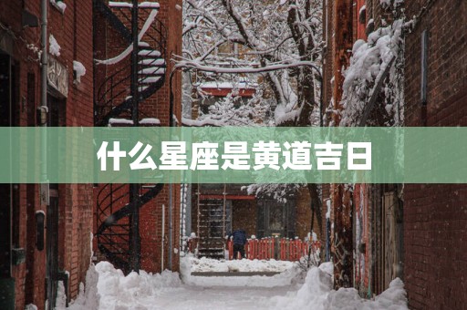 什么星座是黄道吉日