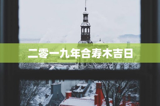 二零一九年合寿木吉日