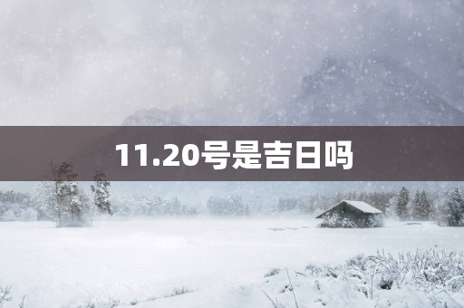 11.20号是吉日吗
