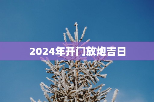 2025年开门放炮吉日