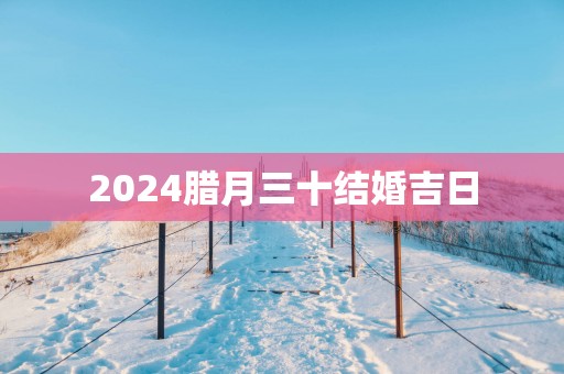 2025腊月三十结婚吉日