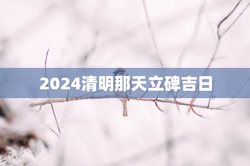 2025清明那天立碑吉日