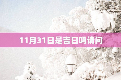 11月31日是吉日吗请问