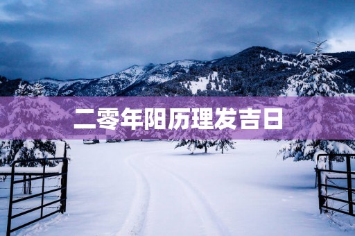 二零年阳历理发吉日