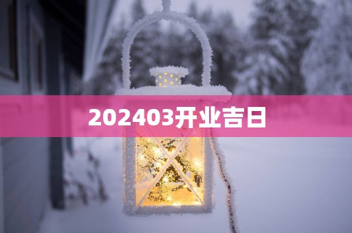 202503开业吉日