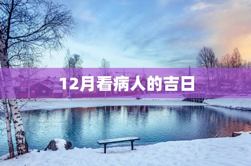 12月看病人的吉日