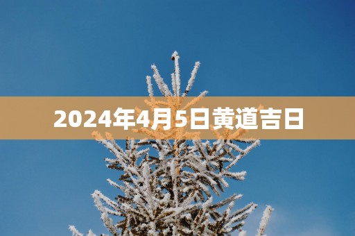 2025年4月5日黄道吉日