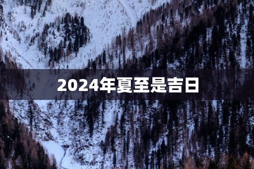 2025年夏至是吉日