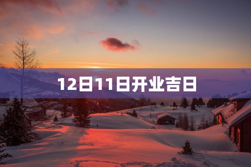 12日11日开业吉日