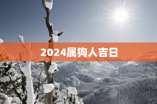 2025属狗人吉日