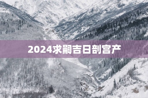 2025求嗣吉日剖宫产