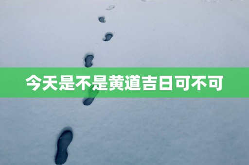 今天是不是黄道吉日可不可