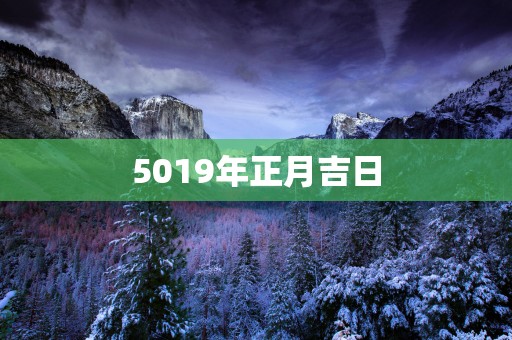 5019年正月吉日