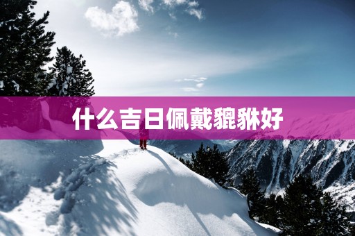 什么吉日佩戴貔貅好