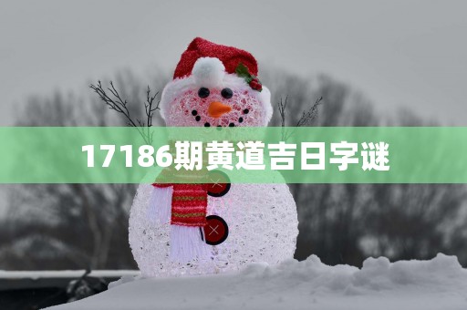 17186期黄道吉日字谜