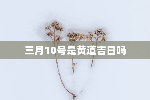 三月10号是黄道吉日吗