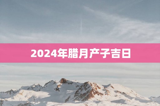 2025年腊月产子吉日