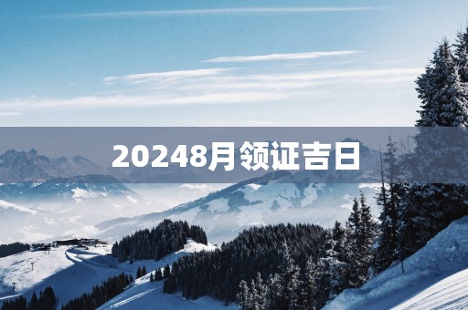 20258月领证吉日