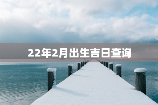 22年2月出生吉日查询