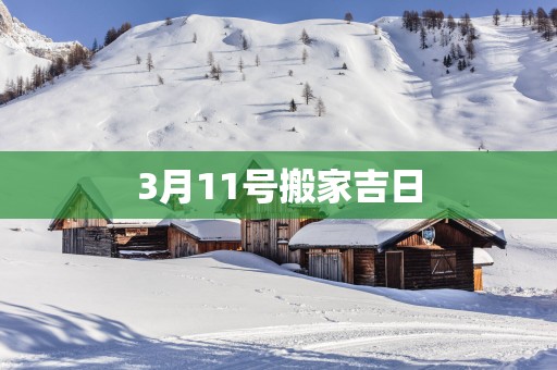 3月11号搬家吉日