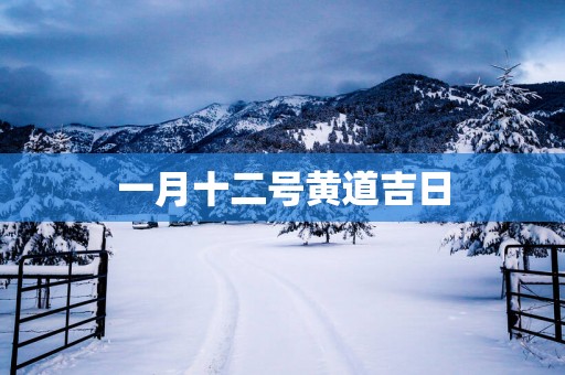 一月十二号黄道吉日