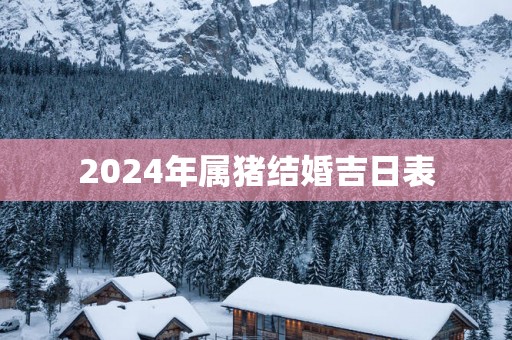2025年属猪结婚吉日表