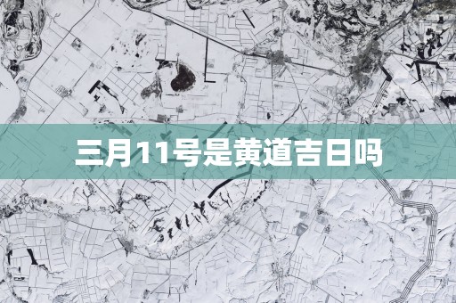 三月11号是黄道吉日吗