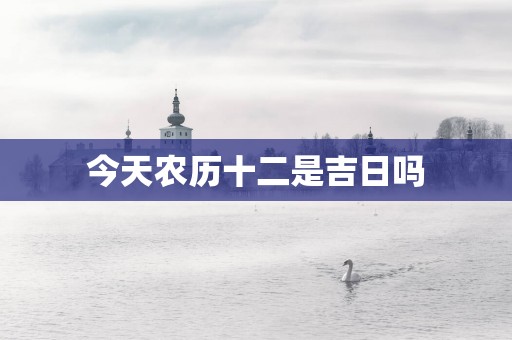 今天农历十二是吉日吗