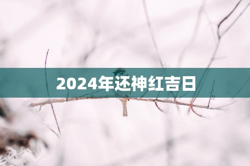 2025年还神红吉日