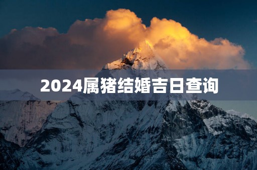 2025属猪结婚吉日查询