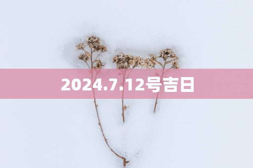 2025.7.12号吉日