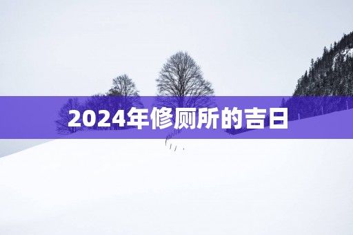 2025年修厕所的吉日