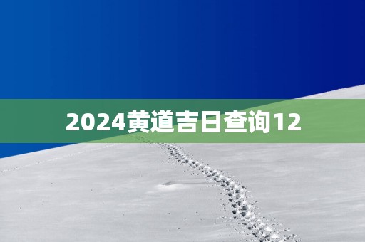 2025黄道吉日查询12