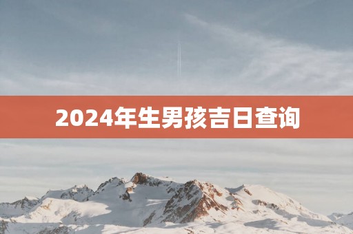 2025年生男孩吉日查询