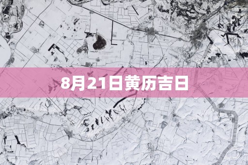 8月21日黄历吉日