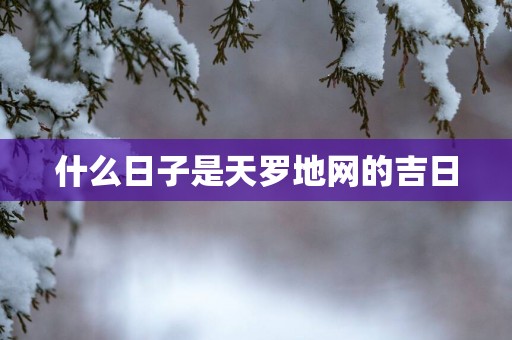 什么日子是天罗地网的吉日
