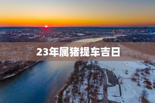 23年属猪提车吉日