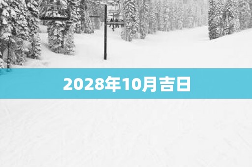 2028年10月吉日
