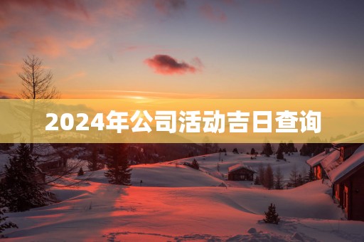 2025年公司活动吉日查询
