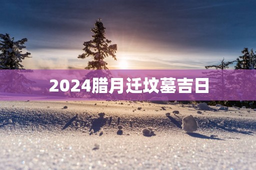 2025腊月迁坟墓吉日