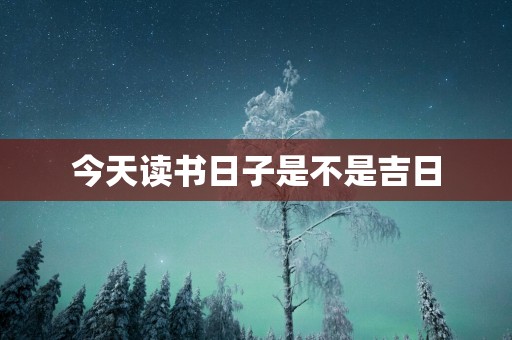 今天读书日子是不是吉日