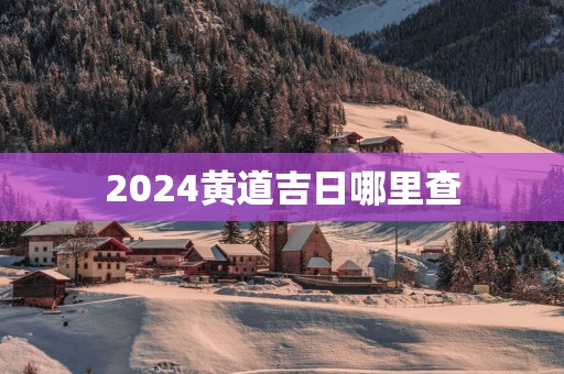 2025黄道吉日哪里查