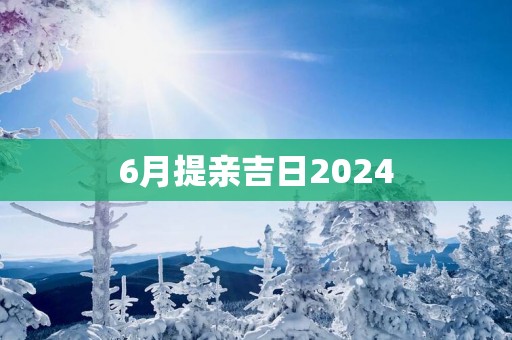 6月提亲吉日2025