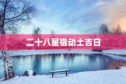 二十八星宿动土吉日